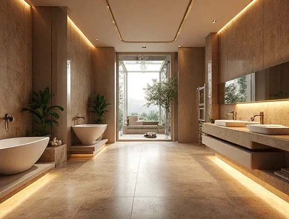 Großformatige Fliesen